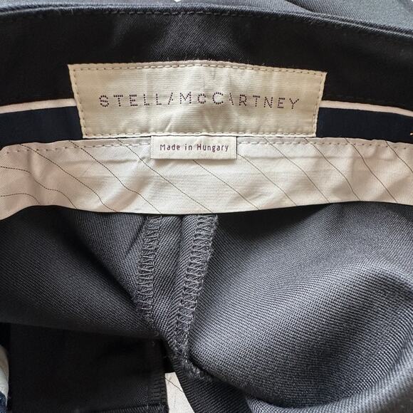Stella McCartney Black Ankle-Zip Tailored Pants Women Size 6 - Picture 9 of 15